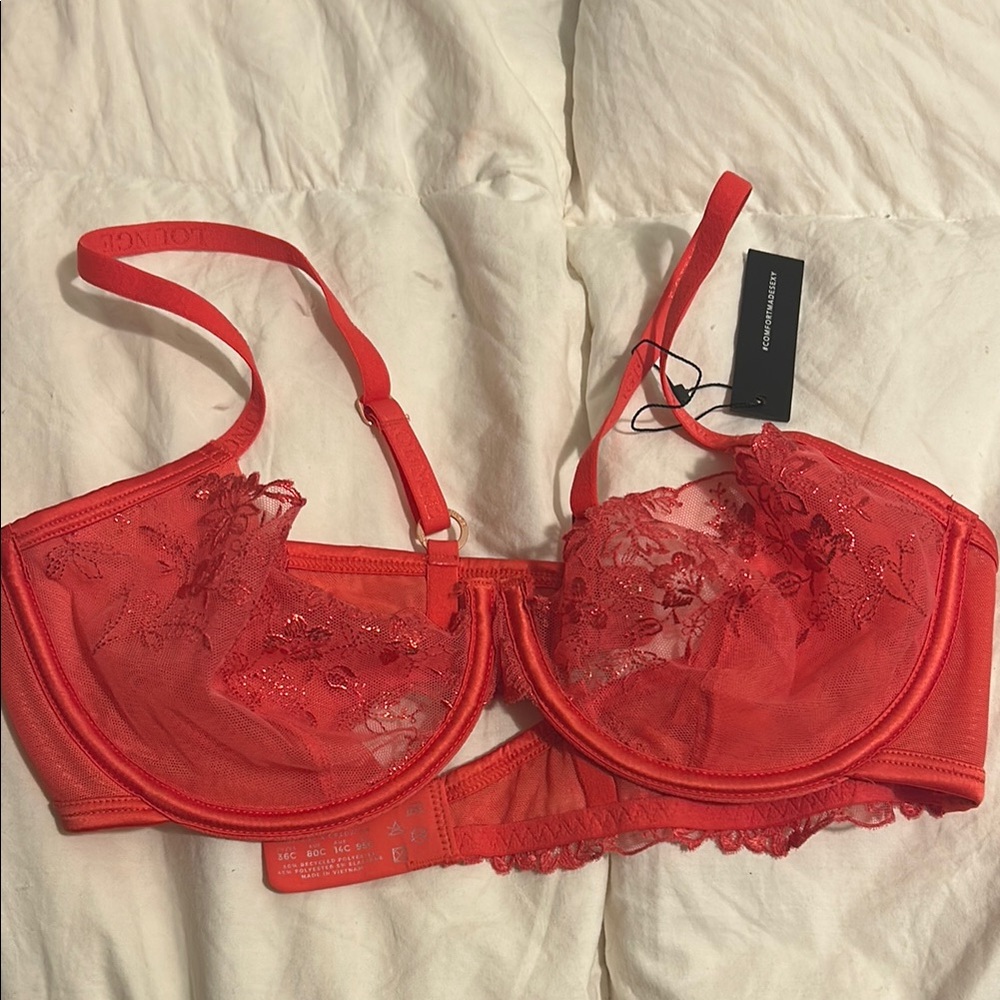 Lounge Underwear vixen Red Lace Women's Bra